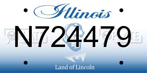N724479 Illinois License Plate
