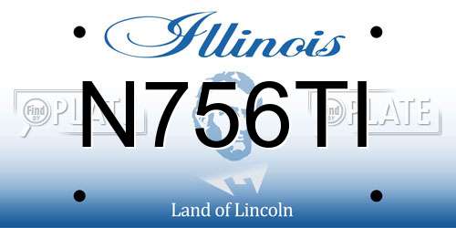 N756TI Illinois License Plate