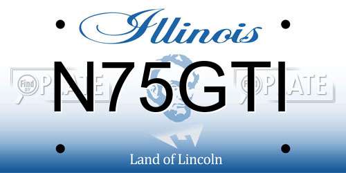 N75GTI Illinois License Plate