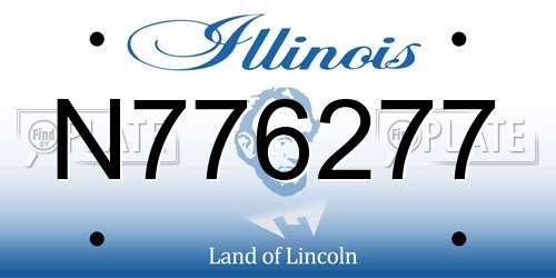 N776277 Illinois License Plate