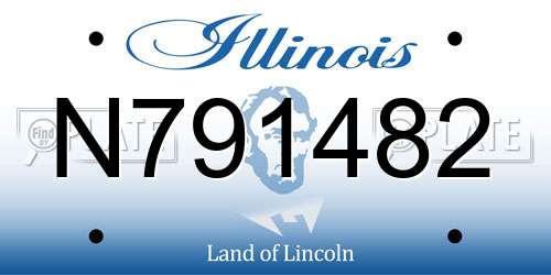 N791482 Illinois License Plate