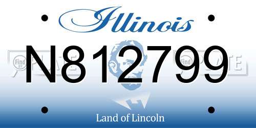N812799 Illinois License Plate