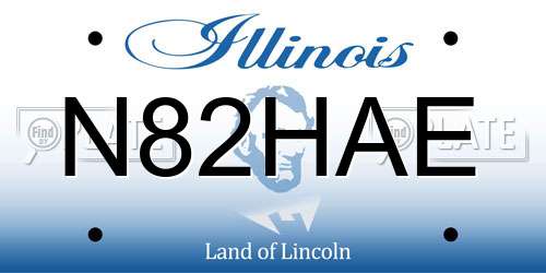 N82HAE Illinois License Plate