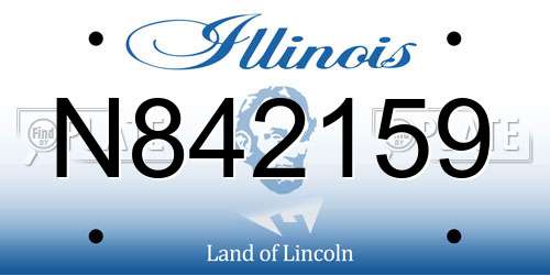 N842159 Illinois License Plate