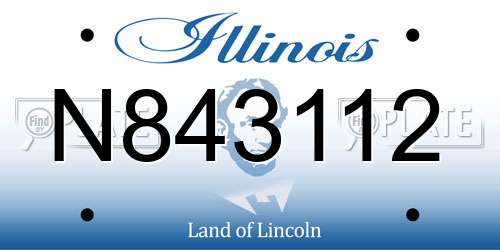 N843112 Illinois License Plate