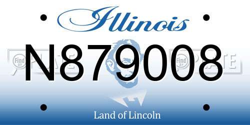 N879008 Illinois License Plate