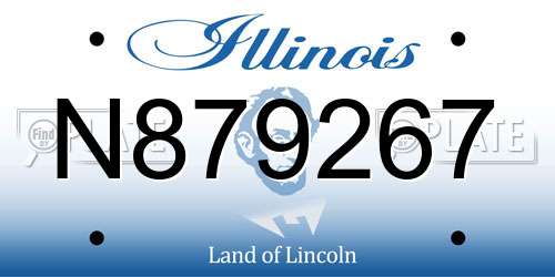 N879267 Illinois License Plate