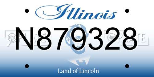 N879328 Illinois License Plate