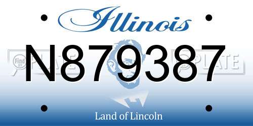 N879387 Illinois License Plate