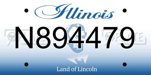 N894479 Illinois License Plate