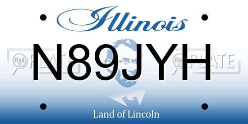 N89JYH Illinois License Plate