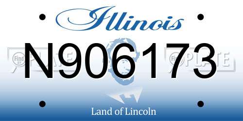 N906173 Illinois License Plate
