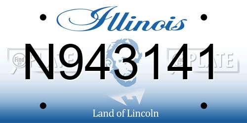 N943141 Illinois License Plate
