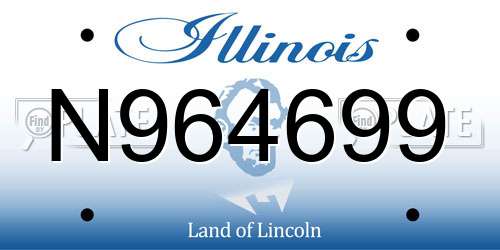 N964699 Illinois License Plate