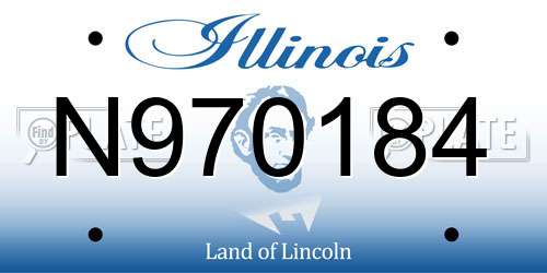 N970184 Illinois License Plate