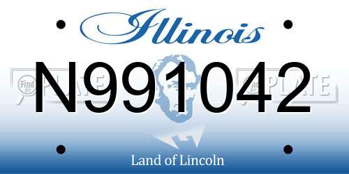N991042 Illinois License Plate