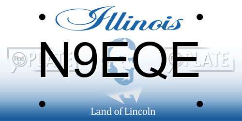 N9EQE Illinois License Plate