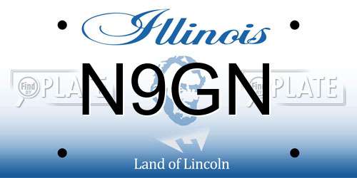 N9GN Illinois License Plate