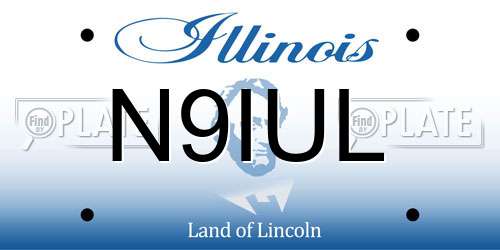 N9IUL Illinois License Plate