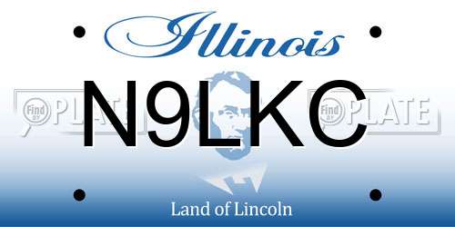 N9LKC Illinois License Plate