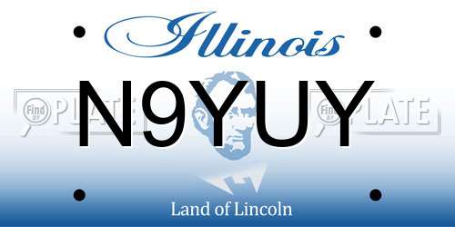 N9YUY Illinois License Plate