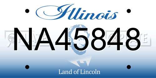 NA45848 Illinois License Plate
