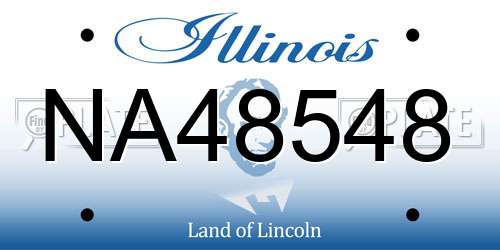 NA48548 Illinois License Plate