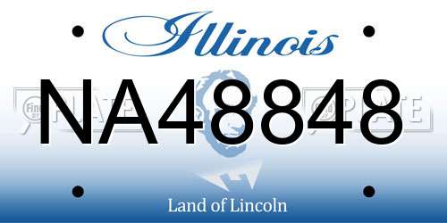 NA48848 Illinois License Plate