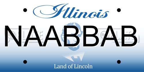 NAABBAB Illinois License Plate