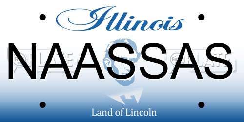 NAASSAS Illinois License Plate