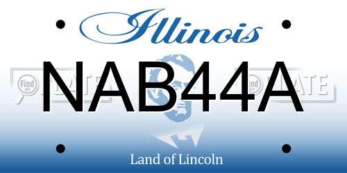 NAB44A Illinois License Plate