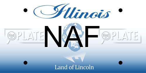 NAF Illinois License Plate