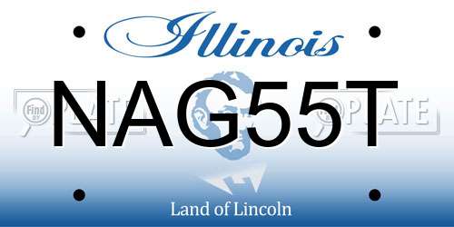 NAG55T Illinois License Plate