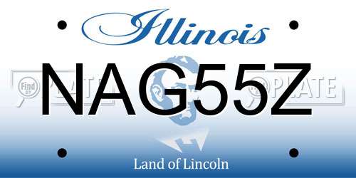 NAG55Z Illinois License Plate
