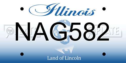 NAG582 Illinois License Plate