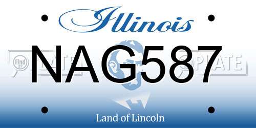 NAG587 Illinois License Plate