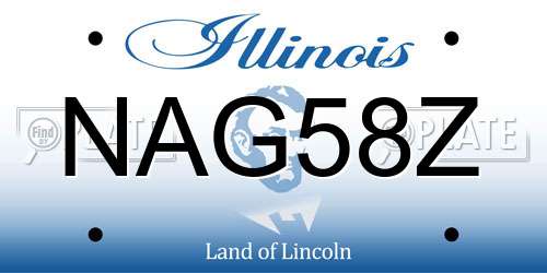NAG58Z Illinois License Plate