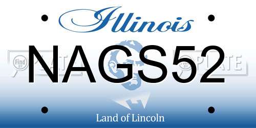 NAGS52 Illinois License Plate
