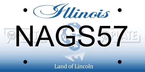 NAGS57 Illinois License Plate