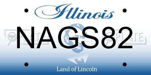 NAGS82 Illinois License Plate