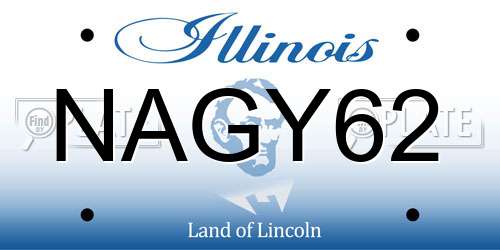 NAGY62 Illinois License Plate