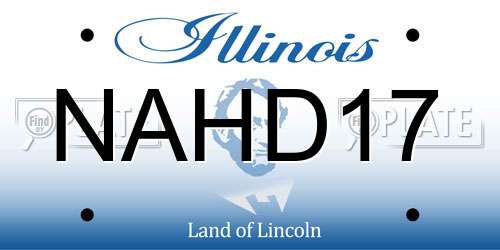 NAHD17 Illinois License Plate