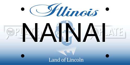 NAINAI Illinois License Plate