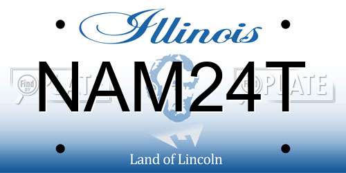 NAM24T Illinois License Plate