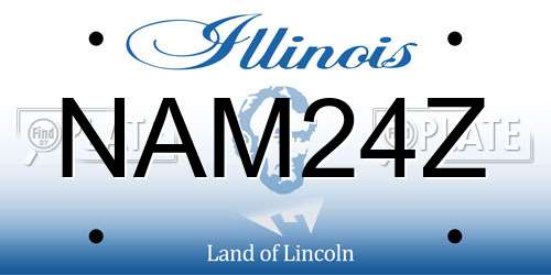 NAM24Z Illinois License Plate