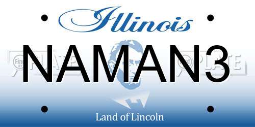 NAMAN3 Illinois License Plate