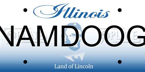 NAMDOOG Illinois License Plate