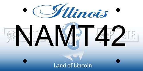 NAMT42 Illinois License Plate