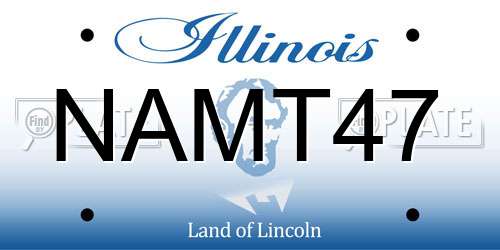 NAMT47 Illinois License Plate