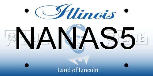 NANAS5 Illinois License Plate